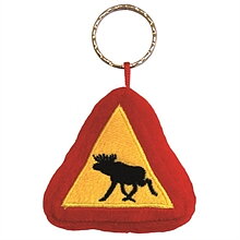KEYCHAIN moose warning plush