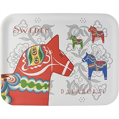  TRÄBRICKA Dalahäst 36X28 CM