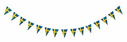 Sweden Flag Banner Triangle 3.6m