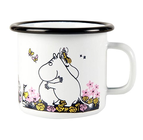 Emaljmugg mumin kram