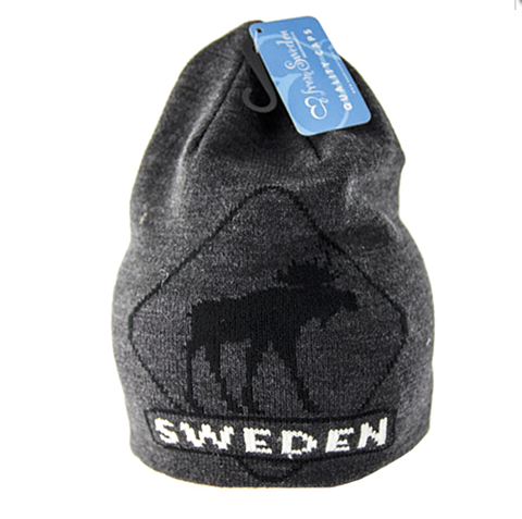 Beanie Mössa Älg grå