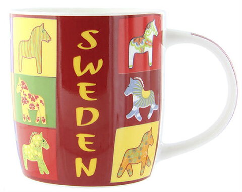 Mug & Bowl Dalahorse pattern