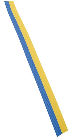 Blue/Yellow ribbon 14 meter roll