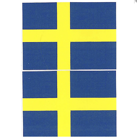 Flag Decal Plastic Sweden