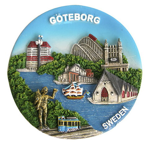 Magnet Nordiska Städer rund