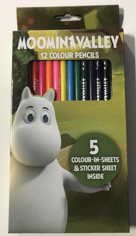 Mumin, 12st färgpennor