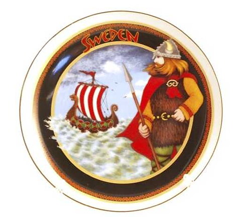 Plate Sweden Viking 19cm