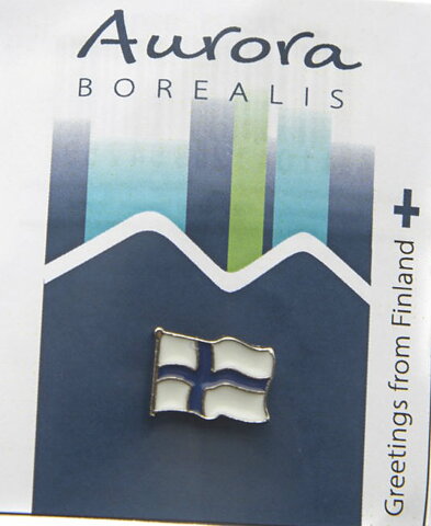 Brooch Finland Flag