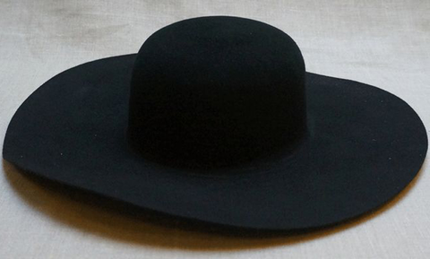 Filt Hatt svart ull