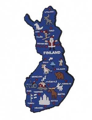 Magnet Finland Karta gummi