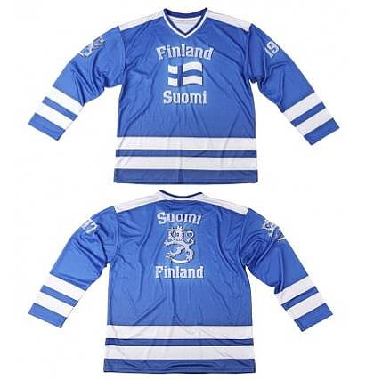 Finland Hockey tröja blå