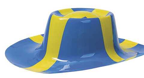 Sweden Cowboy Hatt Plastik