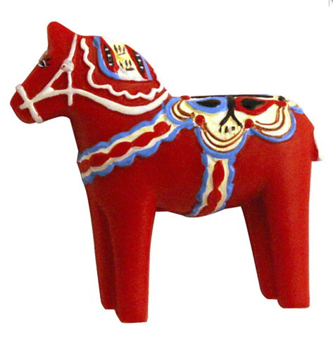 Magnet Dalahäst polystone