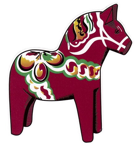 Decal Dalahorse 10x10cm
