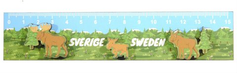 Magnet 2D Linjal Älgar