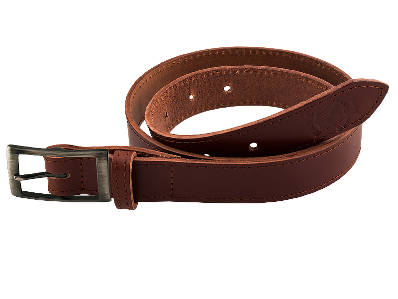 Leather belt S nickel free 4 cm - 3