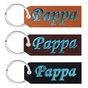 Key ring Father blue crome