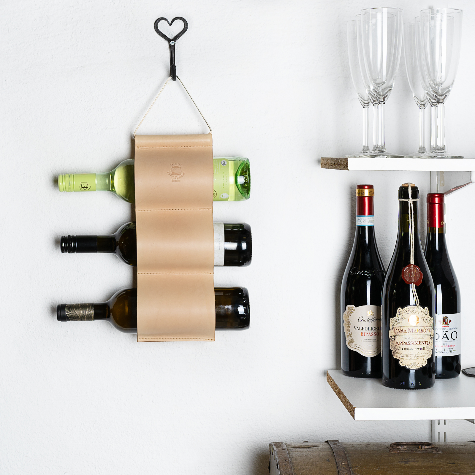 Wine rack 3-compartment nature - 3