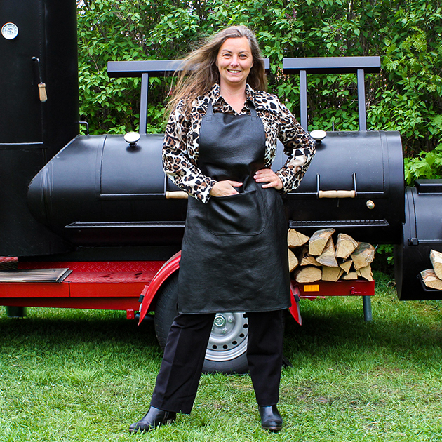 Leather apron Prestige Kangaroo Black - 2