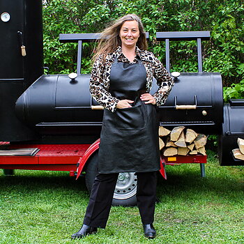 Leather apron Prestige Kangaroo Black