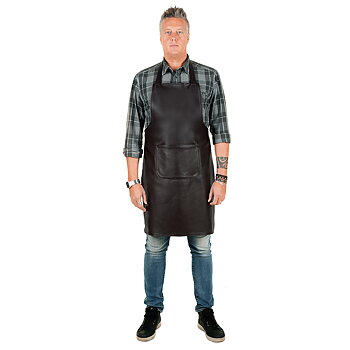 Leather apron Prestige Kangaroo Cafe noir