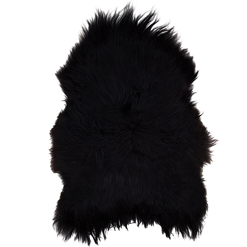 Lambskin from Iceland black / brown 