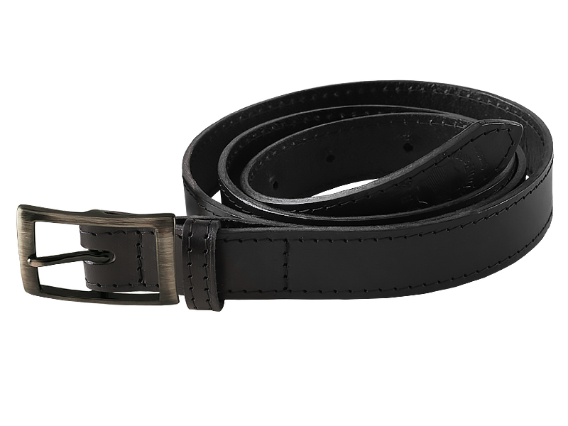 Leather belt S nickel free 3,5 cm - 6