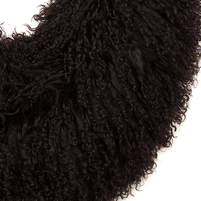 Lambskins boa Dark brown ring. - 4