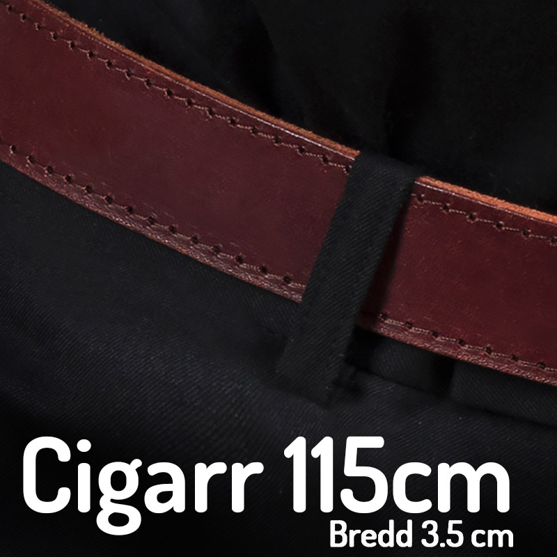Belt 115cm cigarr 3.5 cm