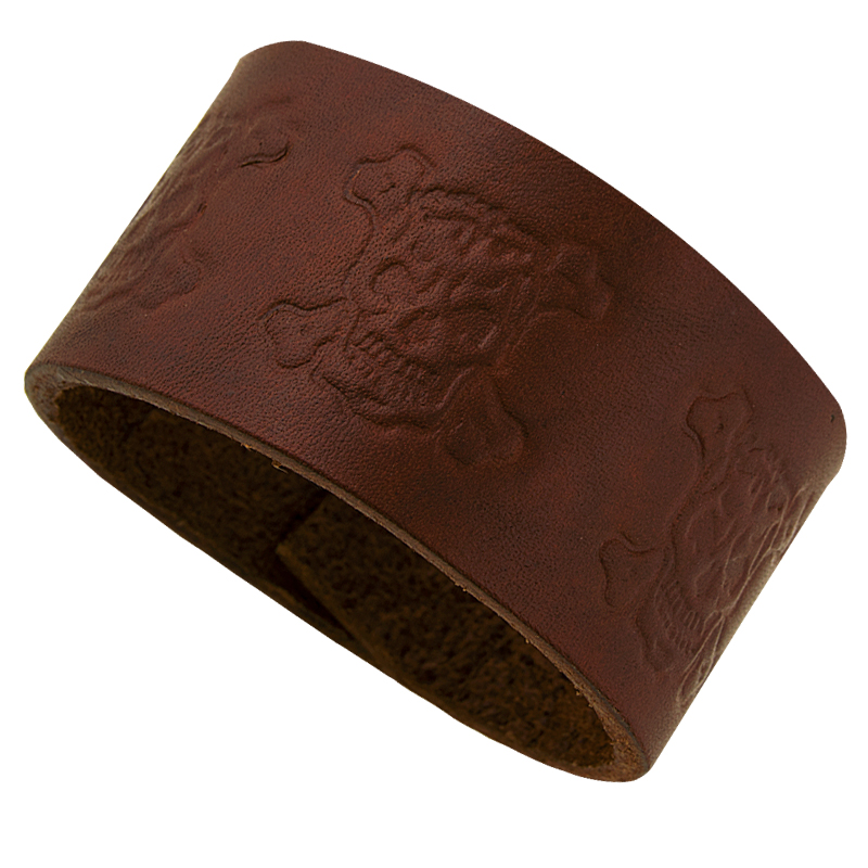 Läderarmband Skully