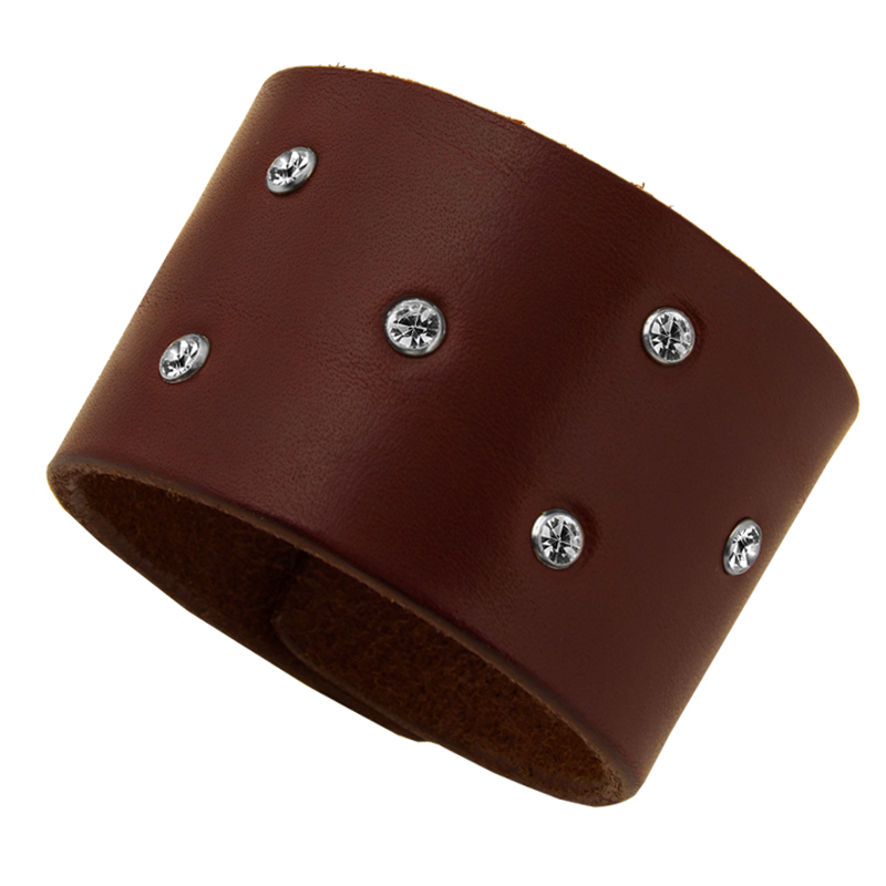 Leather Bracelet Bling bling - 2