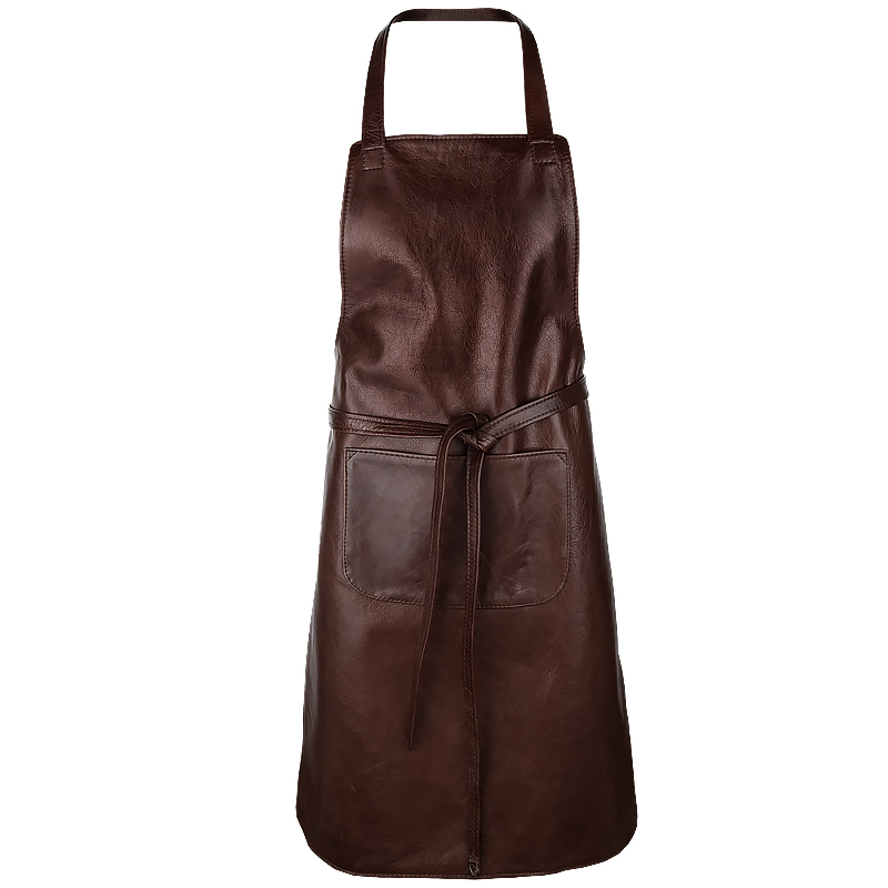  Leather Apron Kangaroo mahogany leather apron with long straps
