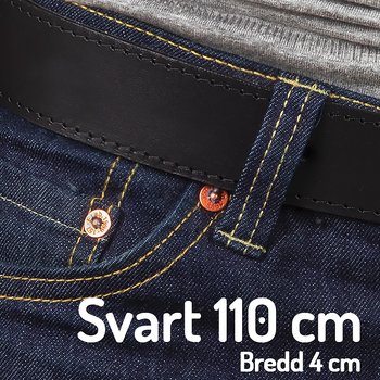 Belt 110 cm Svart 4cm