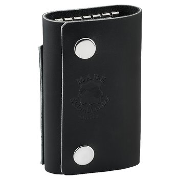 Key holder with compartment in black