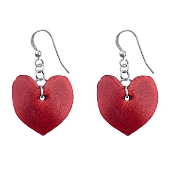 Earrings with heart