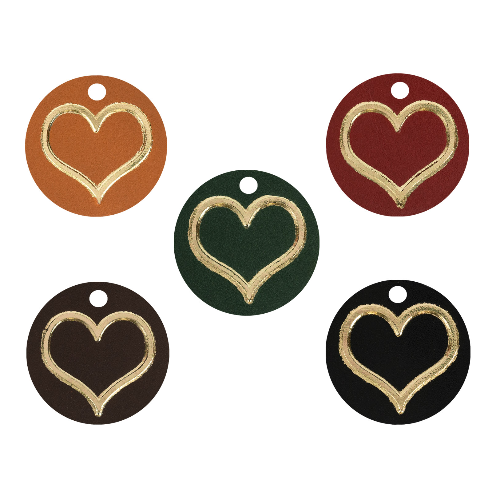 Key ring Gold  heart  - 2