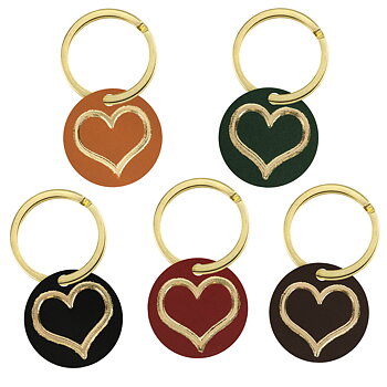 Key ring Gold  heart 