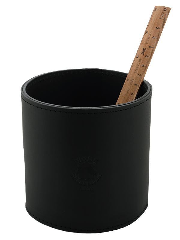 Leather Pen holder black - 5