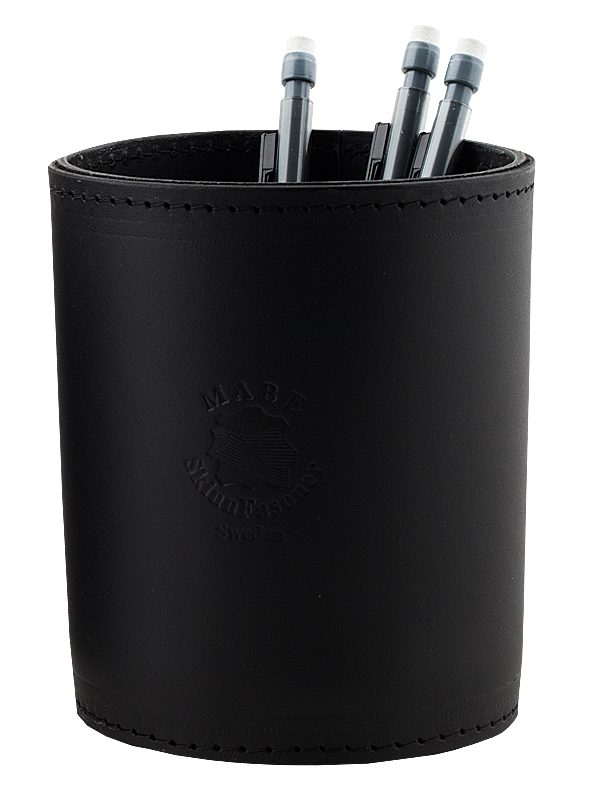 Leather Pen holder black - 3