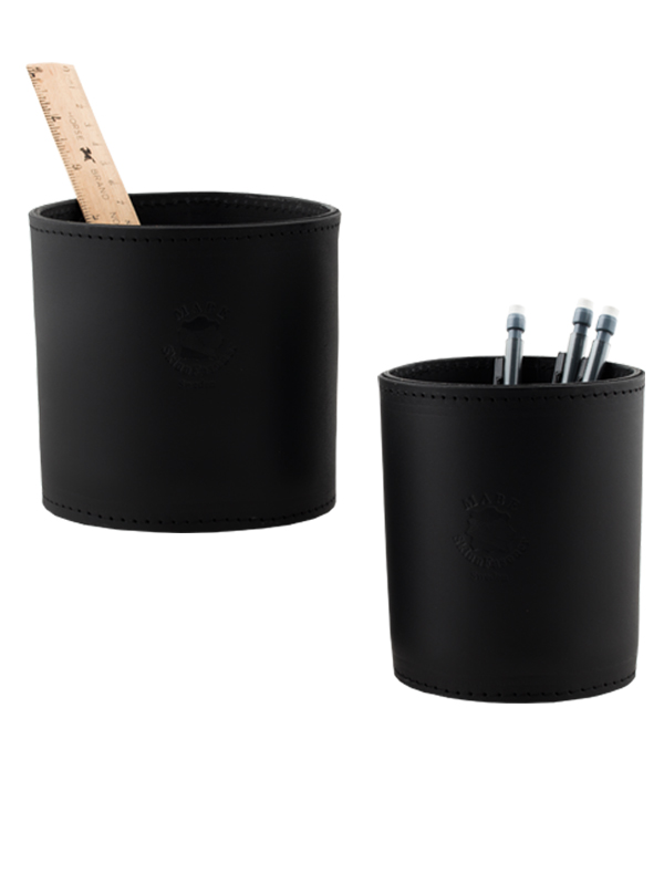Leather Pen holder black