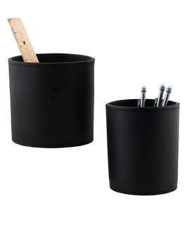 Leather Pen holder black