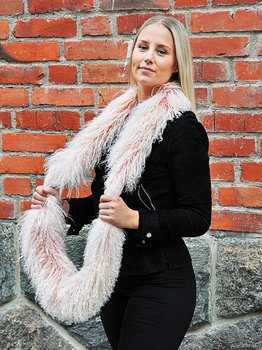 Lambskin boa Pink Ring