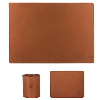 Desktop set regular cognac