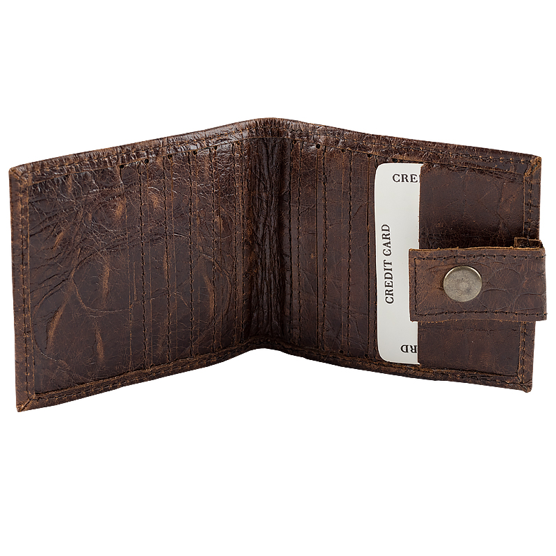 Card holder Kroko in real leather - 2