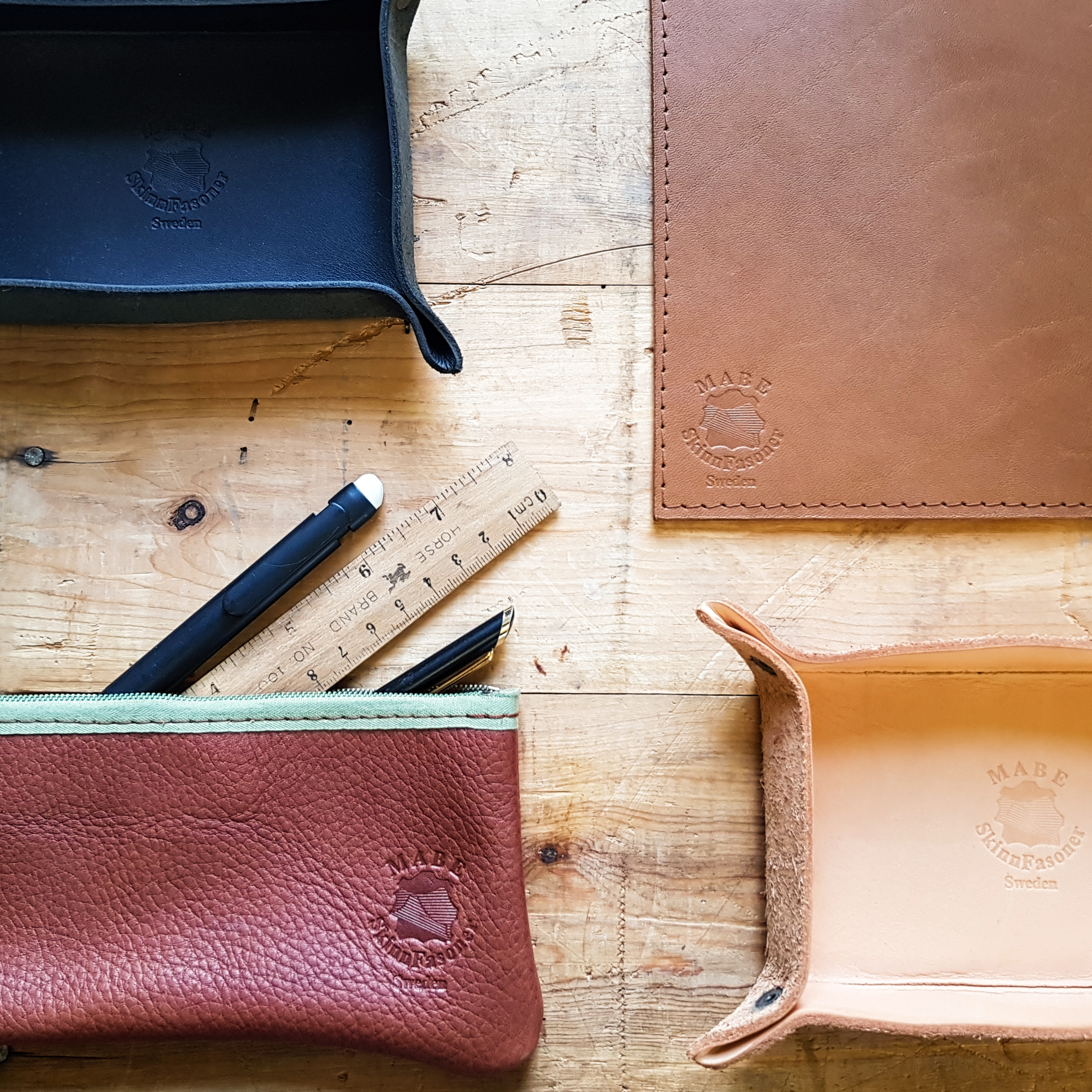 Leather tray Nature - 2