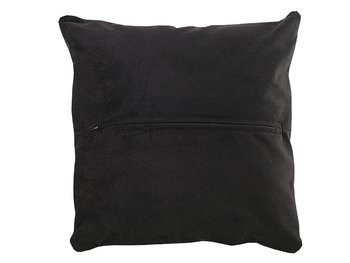 Black cowskin pillow