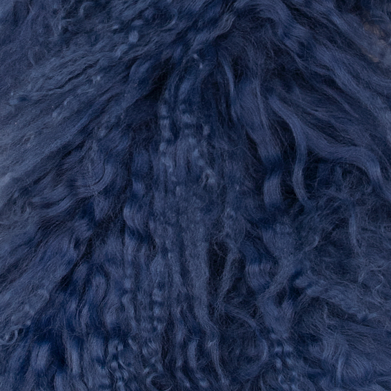 Lammskinnsboa Blå - 2