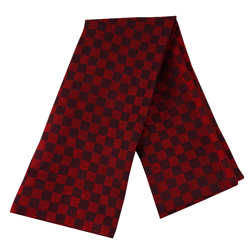 Linen towel Chess red-black 2-pack