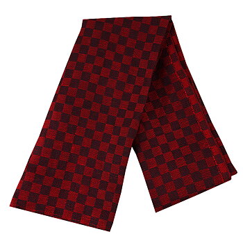 Linen towel Chess red-black 2-pack