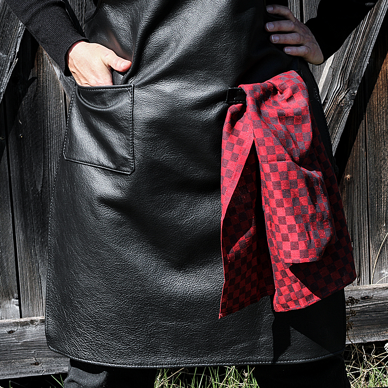 Linen towel Chess red-black 2-pack - 2